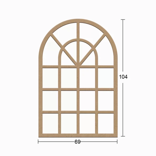 Hobi-Art AY 182 Boyanabilir Ahşap Ayna Çerçevesi