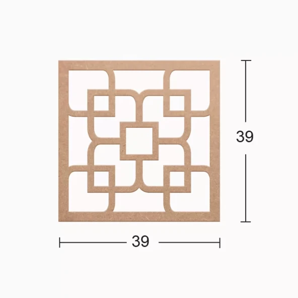 Hobi-Art DS 01 Boyanabilir Dekoratif Ahşap Duvar Süsü
