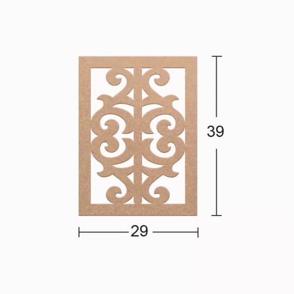 Hobi-Art DS 35 Boyanabilir Ahşap Duvar Süsü