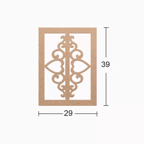 Hobi-Art DS 33 Boyanabilir Ahşap Duvar Süsü ürün görseli