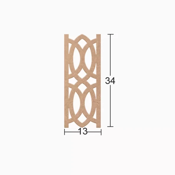 Hobi-Art DS 106 Boyanabilir Ahşap Desenli Duvar Süsü ürün görseli