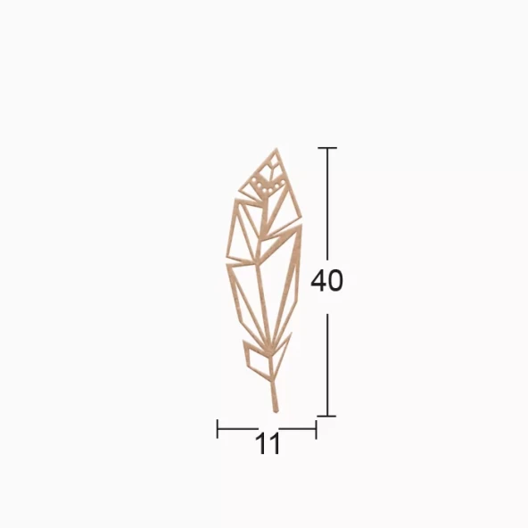 Hobi-Art DS 71 Boyanabilir Ahşap Desenli Duvar Süsü
