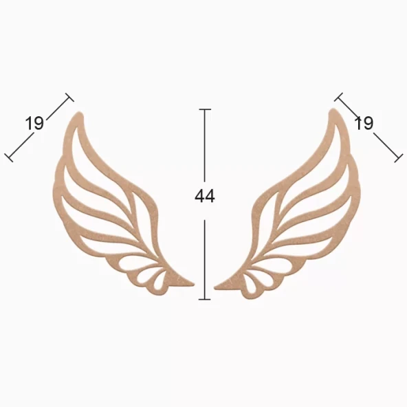 Hobi-Art DS 83 Boyanabilir Ahşap Desenli Duvar Süsü