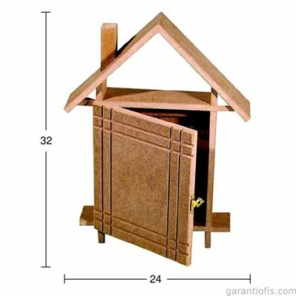 Hobi-Art Boyanabilir Ahşap Anahtarlık Obje A 022