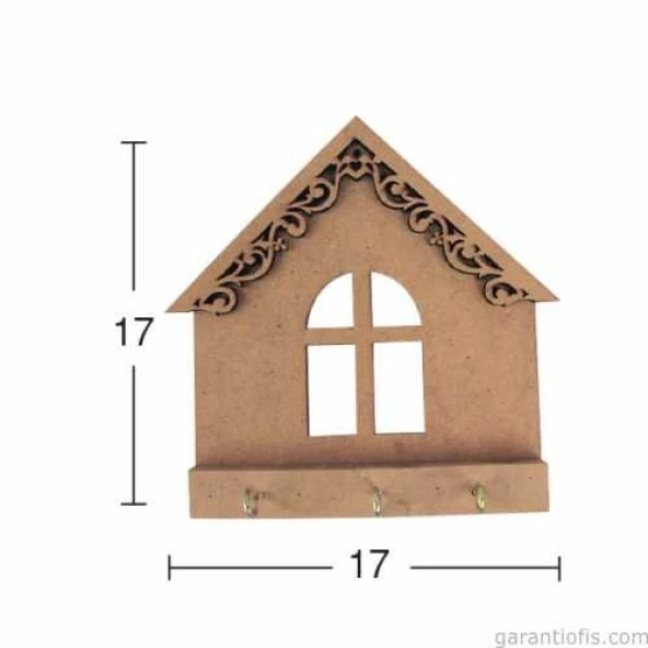 Hobi-Art A 032 Boyanabilir Ahşap Anahtarlık Kutusu Obje ürün görseli