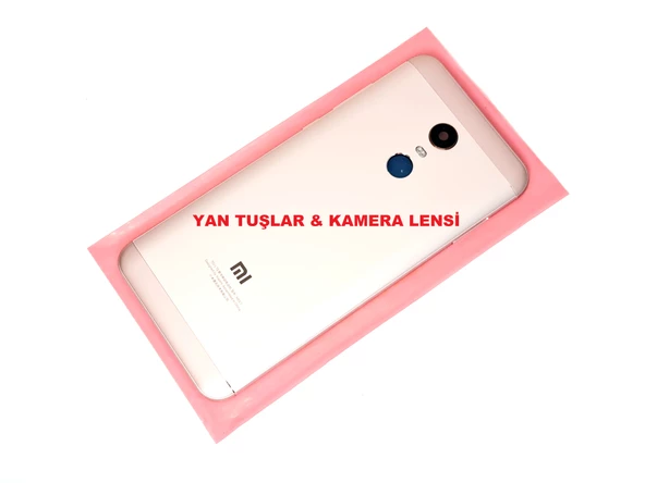 Tkgz Xiaomi Redmi 5 Plus Kasa Arka Pil Batarya Kapağı (YAN TUŞLAR) GOLD