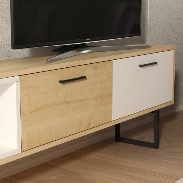 ENNA TV ÜNİTESİ SAFİRMEŞE BEYAZ - 4