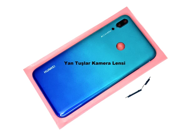 Tkgz Huawei Uyumlu Y7 2019 Kasa Arka Pil Batarya Kapağı MAVİ ürün görseli