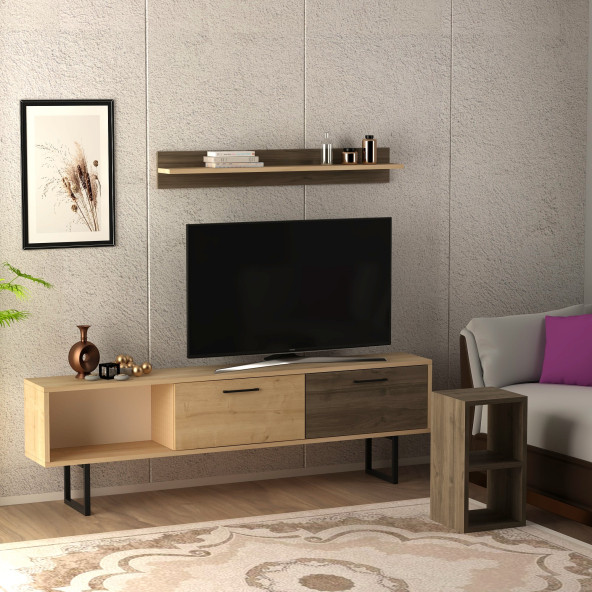 ENNA TV ÜNİTESİ SAFİRMEŞE CEVİZ - 5