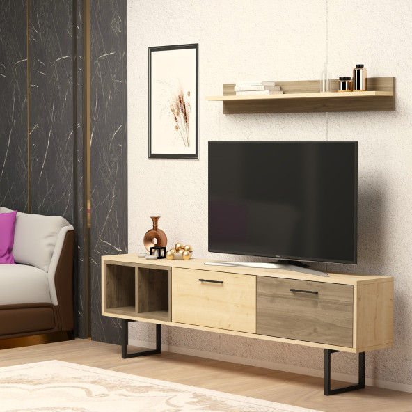 ENNA TV ÜNİTESİ SAFİRMEŞE CEVİZ - 6