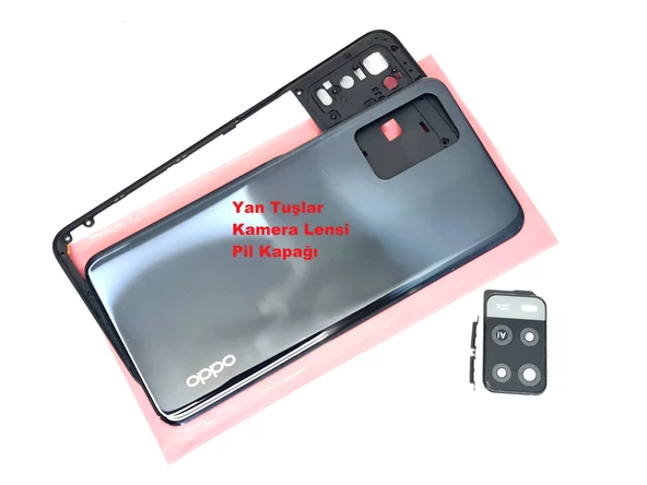 Tkgz Oppo A54 kasa Arka Pil Batarya Kapağı SİYAH ürün görseli 1