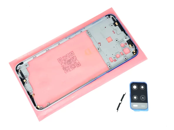 Tkgz Oppo A54 kasa Arka Pil Batarya Kapağı MAVİ - Resim 2