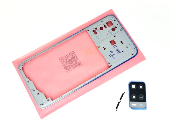 Tkgz Oppo A54 kasa Arka Pil Batarya Kapağı MAVİ - Resim 3