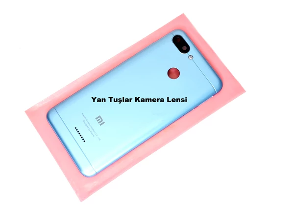 Tkgz Xiaomi Redmi 6 Kasa Arka Pil Batarya Kapağı MAVİ ürün görseli 1