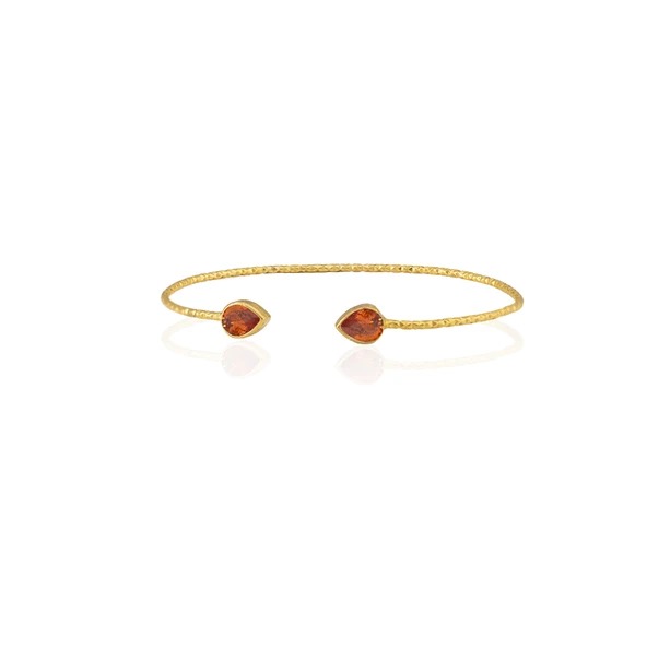 Kadir Jewellery 22 Ayar Altın Kaplama El İşçiliği Zirkon Taşlı Kadın Charm Bileklik - 7