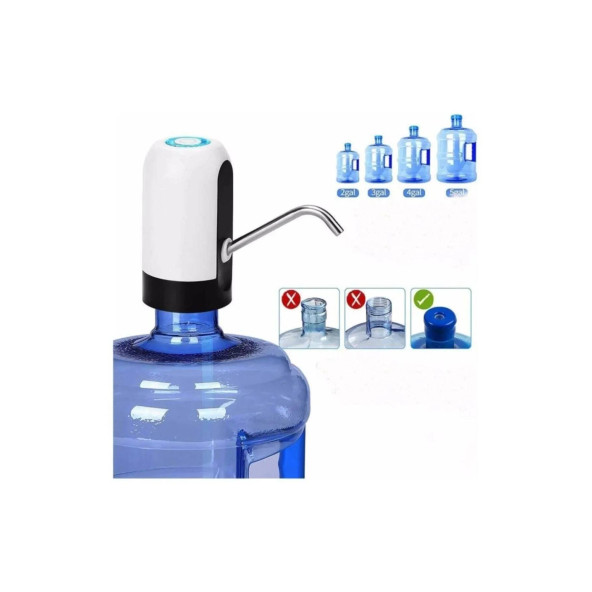 Vayomy Şarjlı Otomatik Damacana Su Pompası + USB Kablo (BPA içermez ,CE belgelidir) - 2