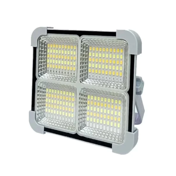 Portatif Solar LED Projektör Cata 200W Güneş Enerjili Seyyar LED Işık Taşınabilir Sokak Aydınlatması IP44 - 2