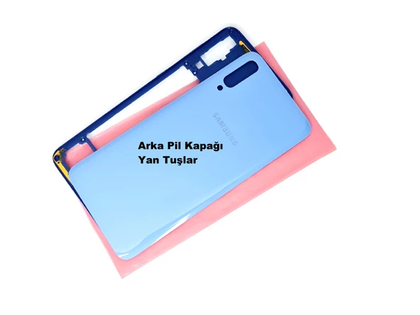 Tkgz Samsung Galaxy A70 A705 kasa Arka Pil Kapağı MAVİ ürün görseli 1