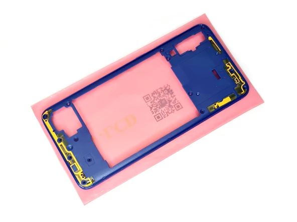 Tkgz Samsung Galaxy A70 A705 kasa Arka Pil Kapağı MAVİ - Resim 3