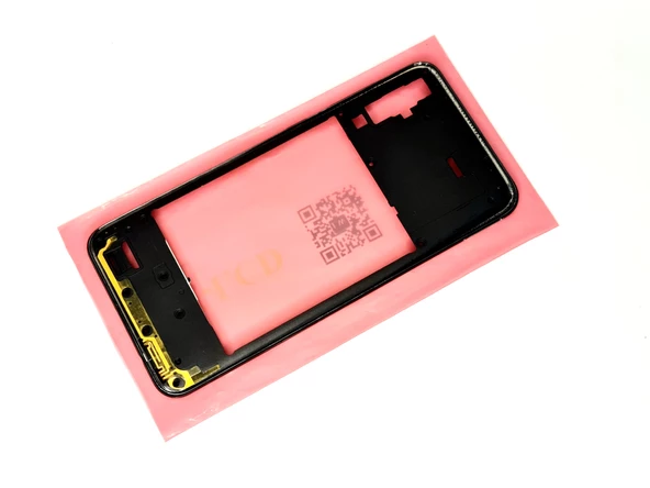 Tkgz Samsung Galaxy A50 A505 kasa Arka Pil Batarya Kapağı SİYAH - 3