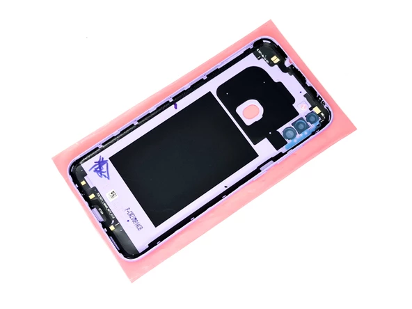 Tkgz Samsung Galaxy M11 KASA Arka Pil Batarya Kapağı Mor - Resim 2