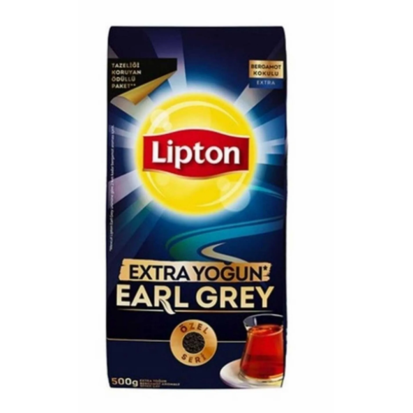 Lipton Extra Yoğun Earl Grey  Siyah Dökme Çay 500 gr