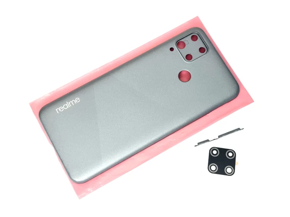 Oppo Realme C15 kasa Arka Pil Batarya Kapağı GRİ ürün görseli 1