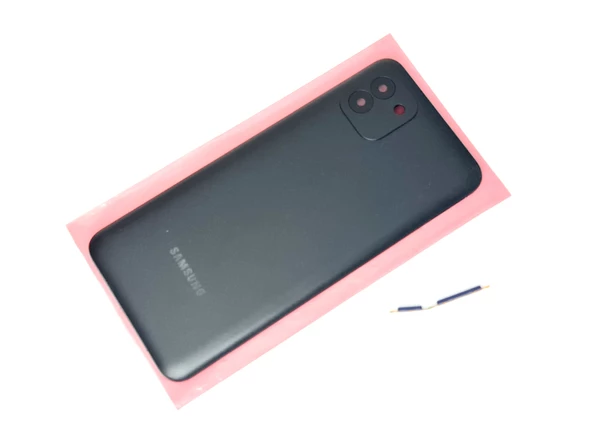 Tkgz Samsung Galaxy A03 Sm A035 kasa Arka Pil Batarya Kapağı Siyah