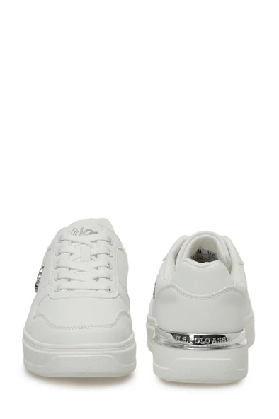 U.S. Polo Assn. ALKA 4 FX 101532314 Kadın Sneaker Ayakkabı Beyaz 36-40 - Resim 5