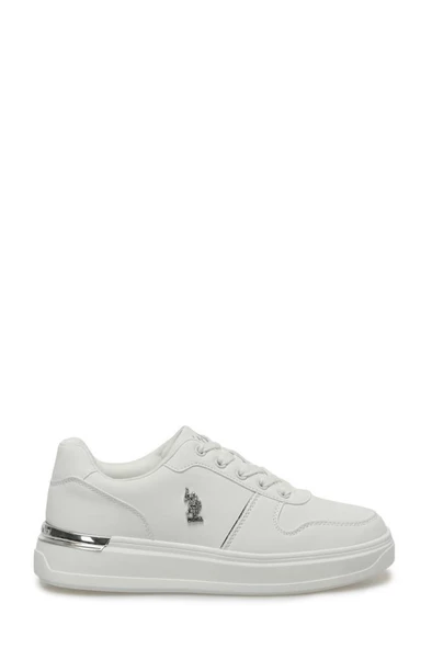 U.S. Polo Assn. ALKA 4 FX 101532314 Kadın Sneaker Ayakkabı Beyaz 36-40