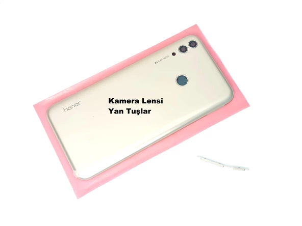 Tkgz Huawei Uyumlu Honor 8C (BKK-L21) Kasa Arka Pil Batarya Kapağı GOLD