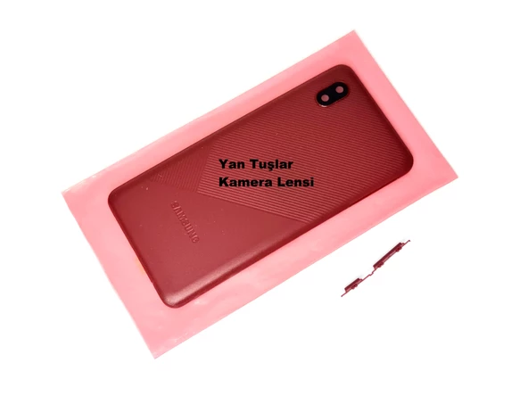 Tkgz Samsung Galaxy A013 Kasa Arka Pil Batarya Kapağı KIRMIZI ürün görseli 1