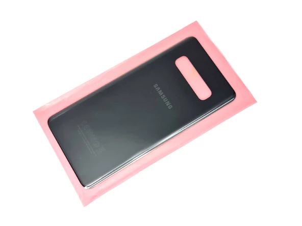 Tkgz Samsung Galaxy S10 PLUS Arka Pil Batarya Kapağı (CAM) SİYAH ürün görseli 1