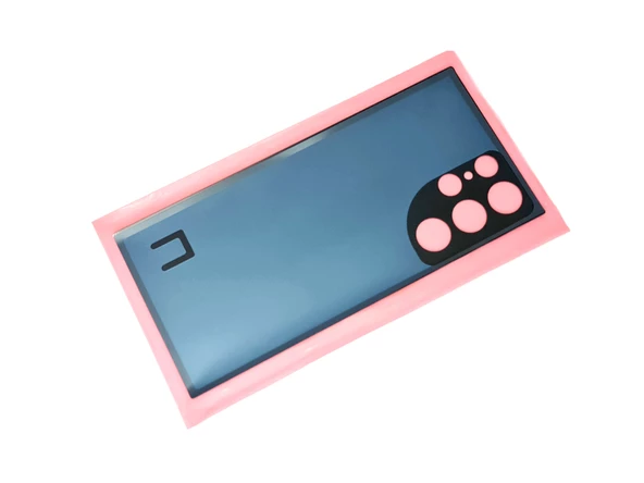 Tkgz Samsung Galaxy S22 ULTA Arka Pil Batarya Kapağı (CAM) BEYAZ - Resim 2