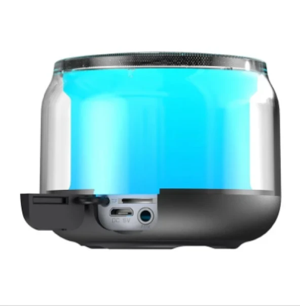 Bluetooth Hoparlör S-300 Şeffaf Camlı Renkli 5 Watt Taşınabilir Magicvoice - 3