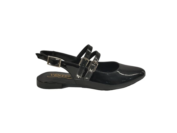 Merry Pace 637289Z Sivri Burun Arkası Açık Bantlı Günlük Kadın Babet Ayakkabı