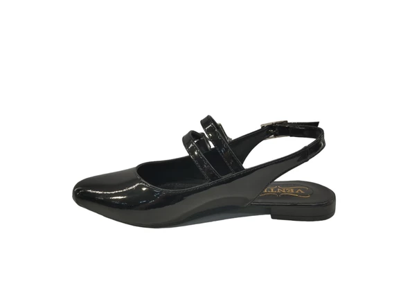 Merry Pace 637289Z Sivri Burun Arkası Açık Bantlı Günlük Kadın Babet Ayakkabı - 2