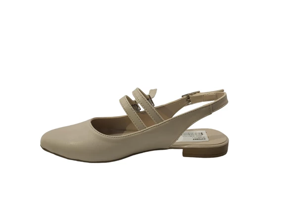 Merry Pace 637289Z Sivri Burun Arkası Açık Bantlı Günlük Kadın Babet Ayakkabı - 6