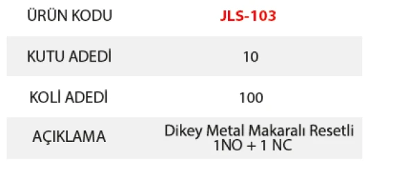 JAMESON JLS 103 Limit Swıtch Metal Makaralı - 2