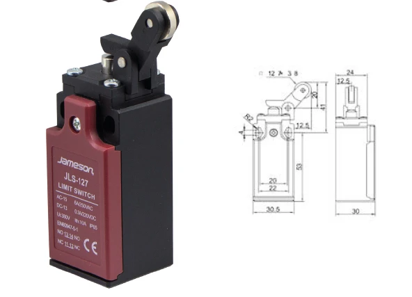JAMESON JLS 127 Limit Swıtch Ters Açısal Metal Makaralı Tek Yön
