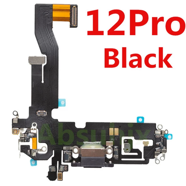 Tkgz İPhone 12 PRO FULL Şarj Soketi (SİYAH) ürün görseli 1