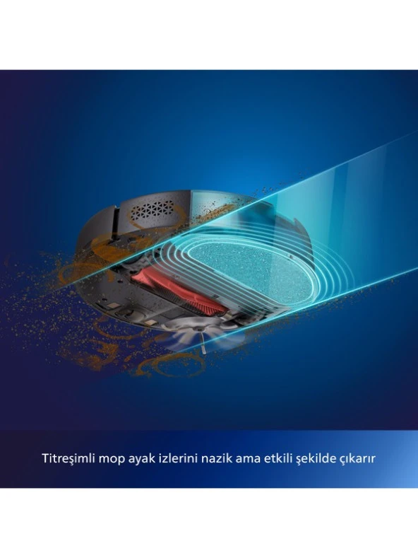 Philips 7000 Serisi 7000 Islak Kuru Robot Süpürge, 5000 PA,Titreşimli Mop,Sert Zemin ve Halıya Uygun, XU7000/01 - 10