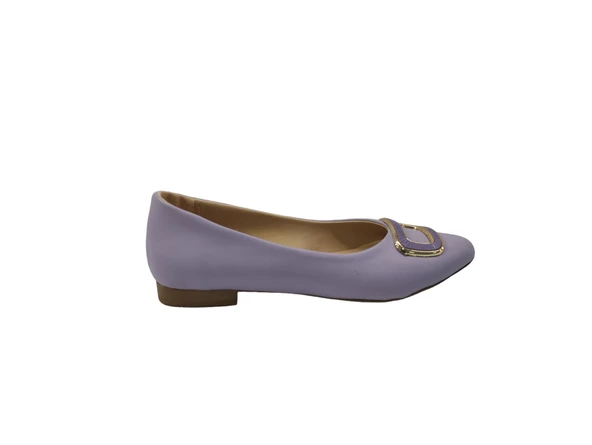 Merry Pace 6373312Z Toka Detaylı Hafif Rahat Taban Günlük Kadın Babet Ayakkabı - 9