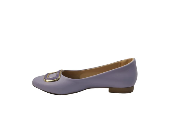 Merry Pace 6373312Z Toka Detaylı Hafif Rahat Taban Günlük Kadın Babet Ayakkabı - 10