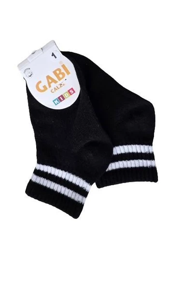 Çizgili Çocuk Soket Çorap - 8