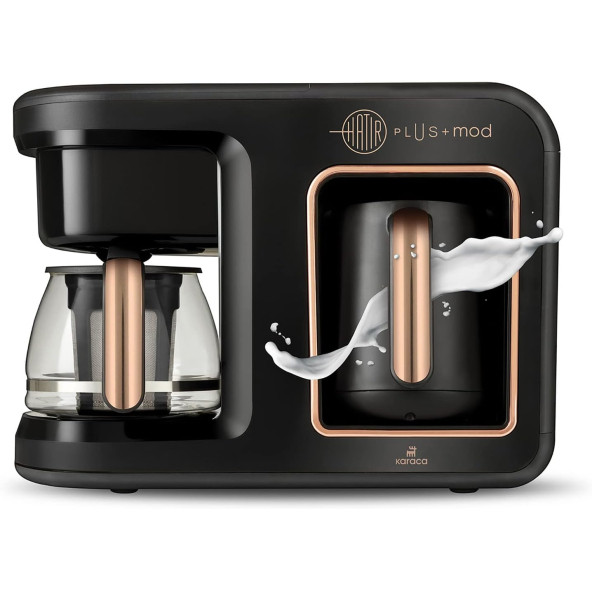Karaca Hatır Plus Mod 5 in 1 Essential Filtre Kahve Makinesi Black Copper
