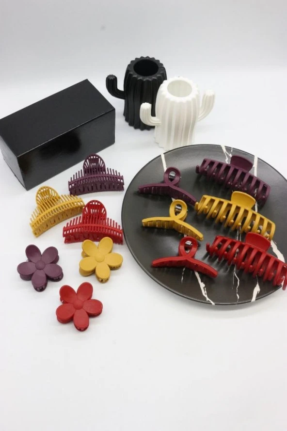 Toka Seti Mandal Toka Seti 12 Parça Kırmızı Sarı Mor - 2