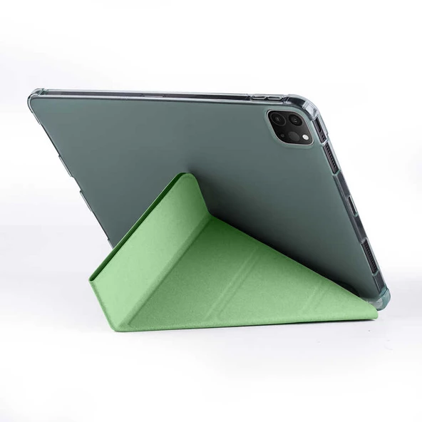 Apple iPad Pro 11 2020 (2.Nesil) Kılıf Zore Tri Folding Kalem Bölmeli Standlı Kılıf - 5