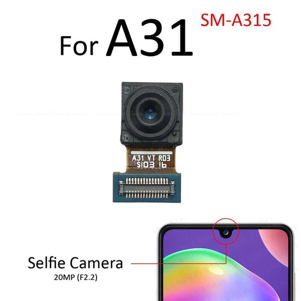 Tkgz Samsung Galaxy A31 ORJ Ön Kamera (Orjinal)