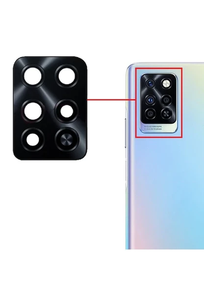 Tkgz Infinix HOTE 10 PRO Arka Kamera Camı Lens Yapışkanlı ürün görseli 1